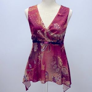 Hot Tempered Sleeveless Top Size L